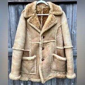 Vintage Men’s Shearling Coat (Marlboro Man Style) Size 42